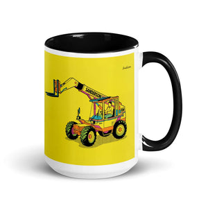Furrow & Fields Black Sanderson 726 Teleporter Pop Art | 15 oz Mug with Color Inside Quality Farmers Merch