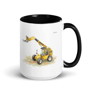 Furrow & Fields Black Sanderson 726 Teleporter Watercolor | 15 oz Mug with Color Inside Quality Farmers Merch