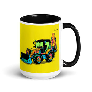 Furrow & Fields Black Terex 860 Elite Pop Art | 15 oz Mug with Color Inside Quality Farmers Merch