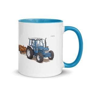 Furrow & Fields Blue / 11 oz Ford 7810 Generation III | Mug with Color Inside Quality Farmers Merch