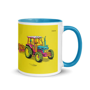 Furrow & Fields Blue / 11 oz Ford 7810 Generation III Pop Art | Mug with Color Inside Quality Farmers Merch
