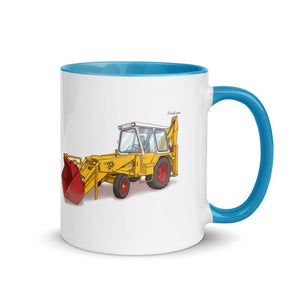 Furrow & Fields Blue / 11 oz JCB 3C II | Mug with Color Inside Quality Farmers Merch