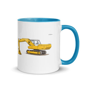 Furrow & Fields Blue / 11 oz JCB 806 | Mug with Color Inside Quality Farmers Merch