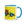 Furrow & Fields Blue / 11 oz JCB TM420 Pop Art | Mug with Color Inside Quality Farmers Merch