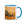 Furrow & Fields Blue / 11 oz JCB TM420 Splash Art | Mug with Color Inside Quality Farmers Merch