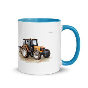 Furrow & Fields Blue / 11 oz Renault Ceres 340X Watercolor | Mug with Color Inside Quality Farmers Merch