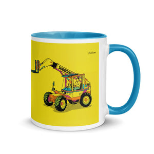 Furrow & Fields Blue / 11 oz Sanderson 726 Teleporter Pop Art | Mug with Color Inside Quality Farmers Merch