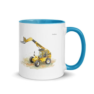 Furrow & Fields Blue / 11 oz Sanderson 726 Teleporter Watercolor | Mug with Color Inside Quality Farmers Merch