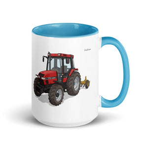 Furrow & Fields Blue Case IH 4240 XL Pro Illustration | 15 oz Mug with Color Inside Quality Farmers Merch