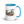 Furrow & Fields Blue CLAAS Lexion 8600 TerraTrac Watercolor | 15 oz Mug with Color Inside Quality Farmers Merch