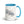 Furrow & Fields Blue Ford 7600 Pencil Sketch | 15 oz Mug with Color Inside Quality Farmers Merch