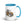 Furrow & Fields Blue Renault 145.14 TX Watercolor | 15 oz Mug with Color Inside Quality Farmers Merch