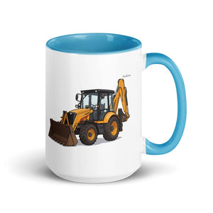 Furrow & Fields Blue Terex 860 Elite | 15 oz Mug with Color Inside Quality Farmers Merch