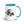 Furrow & Fields Blue Valtra 6750 Watercolor | 15 oz Mug with Color Inside Quality Farmers Merch