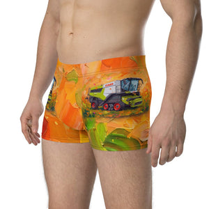 Furrow & Fields Boxer Briefs CLAAS Lexion 8600 TerraTrac Splash Art | Boxer Briefs Quality Farmers Merch