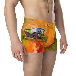 Furrow & Fields Boxer Briefs CLAAS Lexion 8600 TerraTrac Splash Art | Boxer Briefs Quality Farmers Merch
