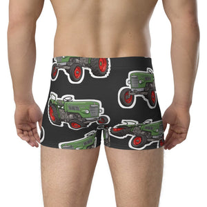 Furrow & Fields Boxer Briefs Fendt Farmer 2 Big Print Boxer Briefs – Charcoal Quality Farmers Merch