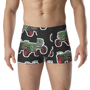 Furrow & Fields Boxer Briefs Fendt Farmer 2 Big Print Boxer Briefs – Charcoal Quality Farmers Merch