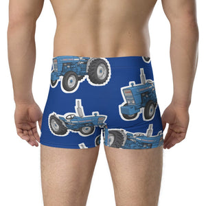 Furrow & Fields Boxer Briefs Ford 3000 Big Print Boxer Briefs – Blue Quality Farmers Merch