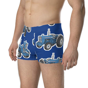 Furrow & Fields Boxer Briefs Ford 3000 Big Print Boxer Briefs – Blue Quality Farmers Merch