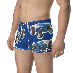 Furrow & Fields Boxer Briefs Ford 3600 Big Print Boxer Briefs – Blue Quality Farmers Merch