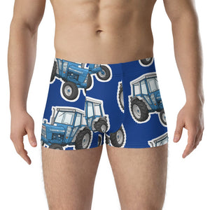 Furrow & Fields Boxer Briefs Ford 4600 Big Print Boxer Briefs – Blue Quality Farmers Merch