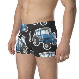 Furrow & Fields Boxer Briefs Ford 4600 Big Print Boxer Briefs – Charcoal Quality Farmers Merch