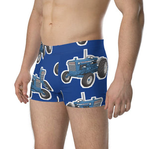 Furrow & Fields Boxer Briefs Ford 5000 Big Print Boxer Briefs – Blue Quality Farmers Merch