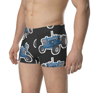 Furrow & Fields Boxer Briefs Ford 5000 Big Print Boxer Briefs – Charcoal Quality Farmers Merch