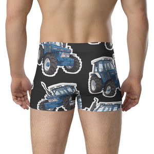 Furrow & Fields Boxer Briefs Ford 5610 Big Print Boxer Briefs – Charcoal Quality Farmers Merch