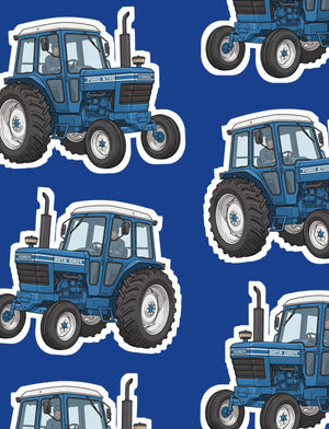 Furrow & Fields Boxer Briefs Ford 6700 Big Print Boxer Briefs – Blue Quality Farmers Merch