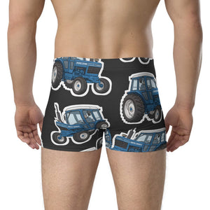Furrow & Fields Boxer Briefs Ford 6700 Big Print Boxer Briefs – Charcoal Quality Farmers Merch