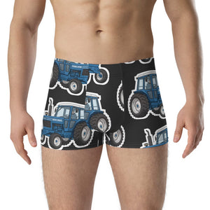 Furrow & Fields Boxer Briefs Ford 6700 Big Print Boxer Briefs – Charcoal Quality Farmers Merch