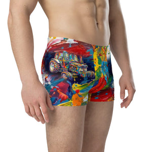 Furrow & Fields Boxer Briefs Ford 6810 2WD Splash Art | Boxer Briefs Quality Farmers Merch