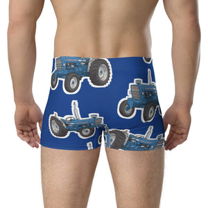 Furrow & Fields Boxer Briefs Ford 7000 Big Print Boxer Briefs – Blue Quality Farmers Merch