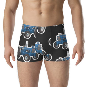 Furrow & Fields Boxer Briefs Ford 7000 Big Print Boxer Briefs – Charcoal Quality Farmers Merch
