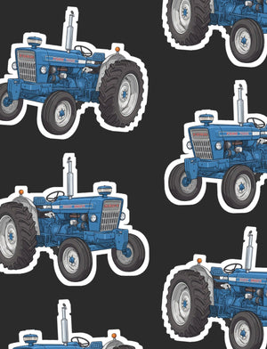 Furrow & Fields Boxer Briefs Ford 7000 Big Print Boxer Briefs – Charcoal Quality Farmers Merch