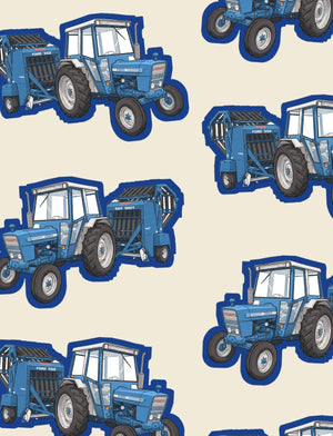 Furrow & Fields Boxer Briefs Ford 7600 Big Print Boxer Briefs – Cream Quality Farmers Merch