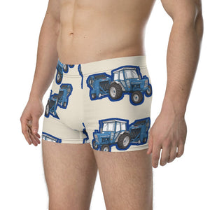 Furrow & Fields Boxer Briefs Ford 7600 Big Print Boxer Briefs – Cream Quality Farmers Merch