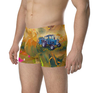 Furrow & Fields Boxer Briefs Ford 7600 Splash Art | Boxer Briefs Quality Farmers Merch
