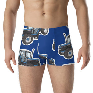 Furrow & Fields Boxer Briefs Ford 7740 Big Print Boxer Briefs – Blue Quality Farmers Merch