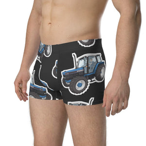 Furrow & Fields Boxer Briefs Ford 7740 Big Print Boxer Briefs – Charcoal Quality Farmers Merch