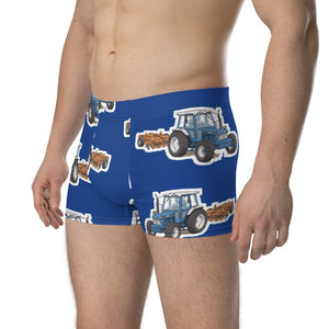 Furrow & Fields Boxer Briefs Ford 7810 Big Print Boxer Briefs – Blue Quality Farmers Merch