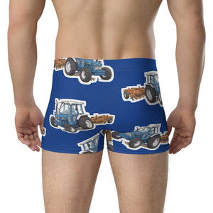 Furrow & Fields Boxer Briefs Ford 7810 Big Print Boxer Briefs – Blue Quality Farmers Merch