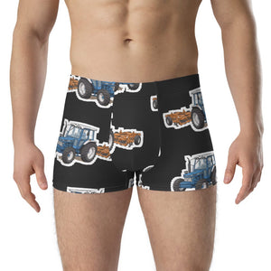 Furrow & Fields Boxer Briefs Ford 7810 Big Print Boxer Briefs – Charcoal Quality Farmers Merch