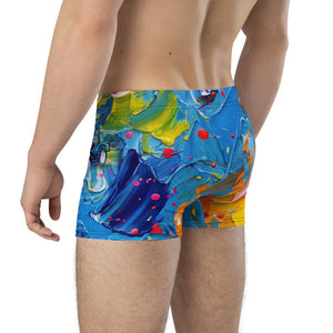 Furrow & Fields Boxer Briefs Ford 7840 Splash Art | Boxer Briefs Quality Farmers Merch