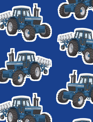 Furrow & Fields Boxer Briefs Ford 9700 Big Print Boxer Briefs – Blue Quality Farmers Merch