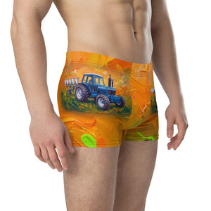 Furrow & Fields Boxer Briefs Ford 9700 Splash Art | Boxer Briefs Quality Farmers Merch