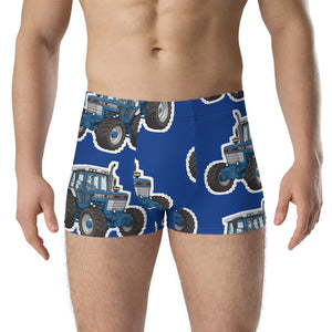Furrow & Fields Boxer Briefs Ford TW-15 Big Print Boxer Briefs – Blue Quality Farmers Merch