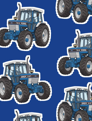Furrow & Fields Boxer Briefs Ford TW-15 Big Print Boxer Briefs – Blue Quality Farmers Merch
